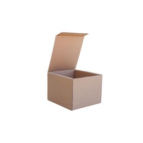 Önzáró barna postai csomagoló doboz 115x110x85 mm