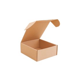 Önzáró barna postai csomagoló doboz 165x145x65 mm