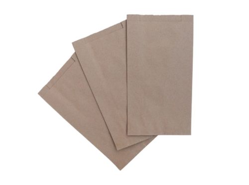 Vastag éltalpas papírtasak, általános papírzacskó 11x23 cm - 0,5 kg-os