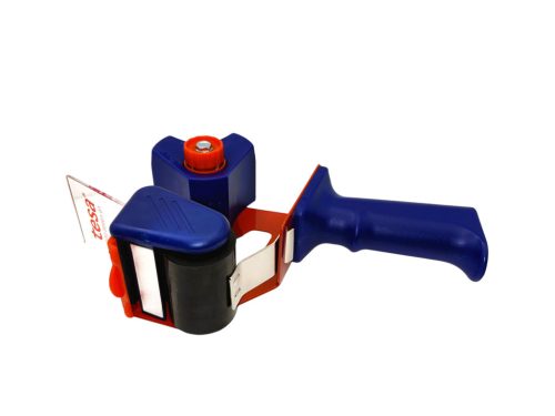 TESA kézi csomagzáró gép, ragasztószalag adagoló és húzó, kartondoboz lezáró