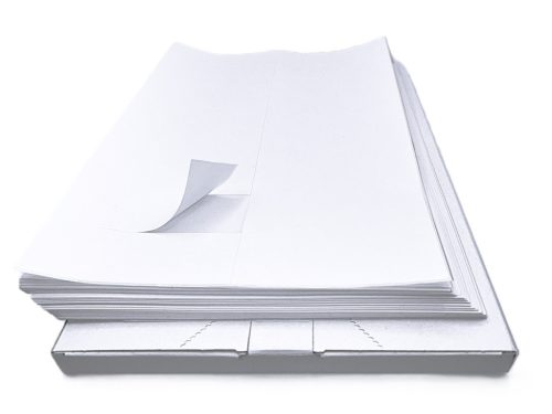 Öntapadós etikett címke A4, 105x37 mm (16 db/ív, 100 ív/doboz) – Üres, nyomtatható papírcímke