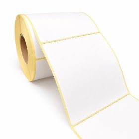   101,6x152,4 mm TT papír (vellum) öntapadós logisztikai csomagcímke (500 db/tekercs, ritzelt) – Festékszalagos nyomtatáshoz