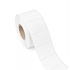   50x25 mm THERMO (DT) öntapadós etikett címke (2000db/tekercs) - Festékszalag nélküli nyomtatáshoz