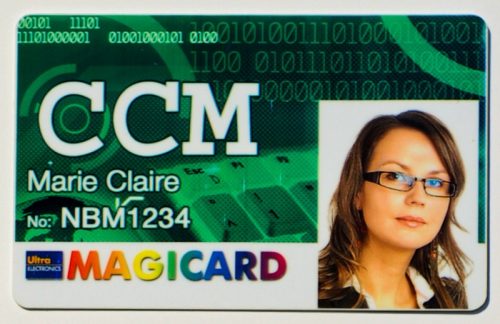 Plasztikkártya 1 oldalon nyomva