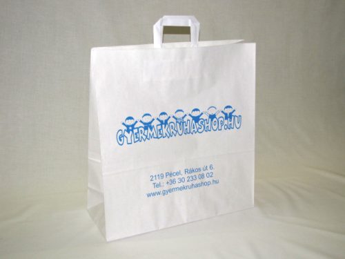 Egyedileg logózott szalagfüles papírtáska