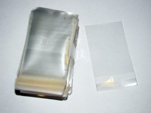 Ragasztócsíkos celofán tasak jellegű BOPP tasak - 5,5x8+2cm zacskó