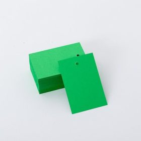 Karton papír függőcímke, zöld