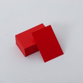 Karton papír függőcímke, piros