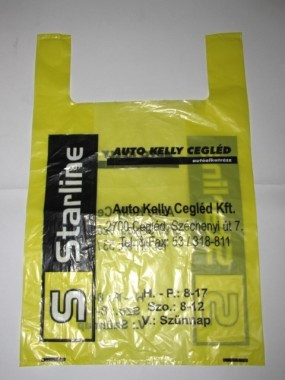 Egyedileg emblémázott ingvállas reklámtáska - nylonzacskó