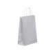 Sodrott füles papírtáska 22x31+10 cm fehér
