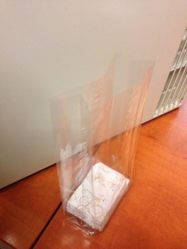 5 cm oldalredős talpas celofán tasak – 10x22 cm