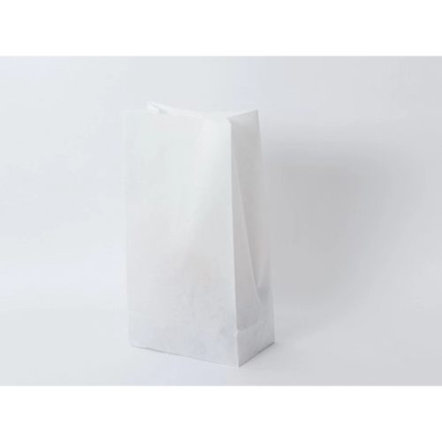 Talpas papírtasak, fehér 16×29 cm (9 cm talp és oldalredő)