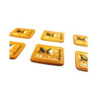 Bevarrható műanyag dombor címke, embléma